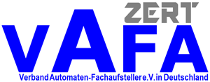 Zertifikat des VAFA - Verband Automaten-Fachaufsteller e.V.